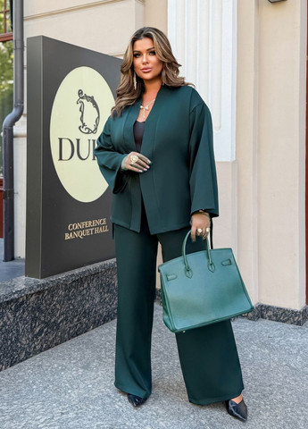 Костюм-кімоно жіночий діловий оверсайз фасону (кімоно + брюки) No Brand (356174380)