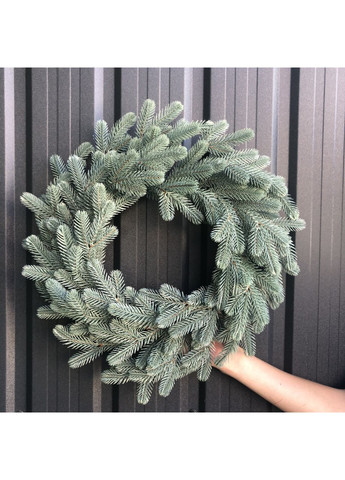 Вінок хвойний різдвяний Traditional литий d-40 см блакитний HVOYA (366964181)