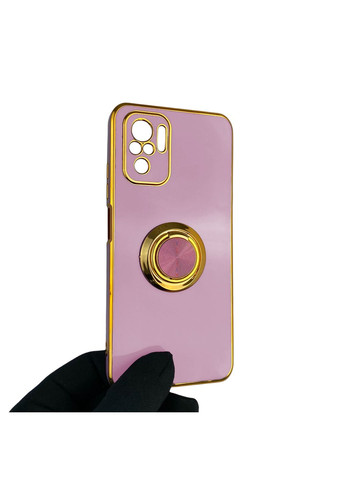 Чехол для POCO M5s с кольцом-подставкой с золотой окантовкой на поко м5с черничный gs1 Xiaomi (366229332)