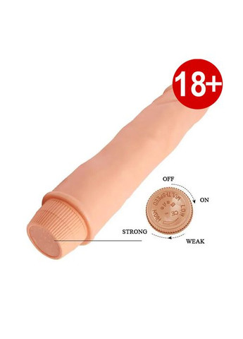 Фаллоимитатор с вибрацией 21 х 4 см BARBARA DWARF от реалистичный вибратор большой Baile (303888385)