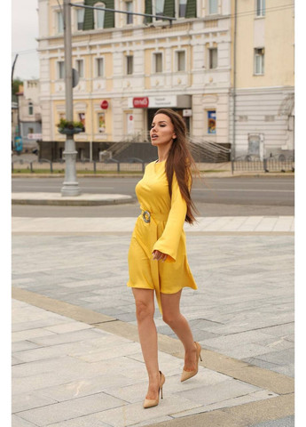 Желтое платье Chenille