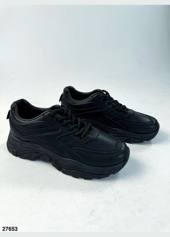 Стильные женские кроссовки No Brand чёрные демисезоны (301586999)