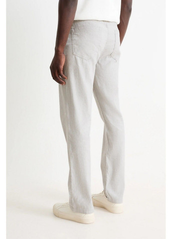 Светло-серые кэжуал летние брюки C&A