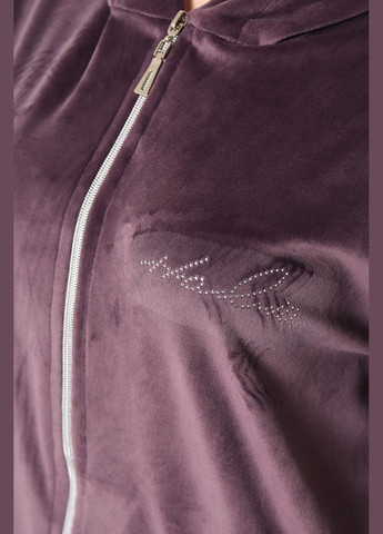 Халат жіночий напівбатальний велюровий бузкового кольору Let's Shop (280938047)