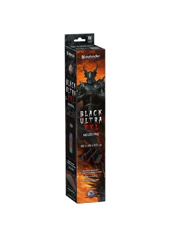 Игровой коврик Black Ultra XXL 900*450*3мм Defender (396881150)
