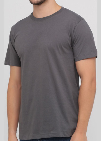 Темно-серая футболка мужская темно-серая с коротким рукавом Stedman CLASSIC-T