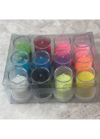 Набор блесток глиттера 12 шт. - Яркий Микс. No Brand (356509754)