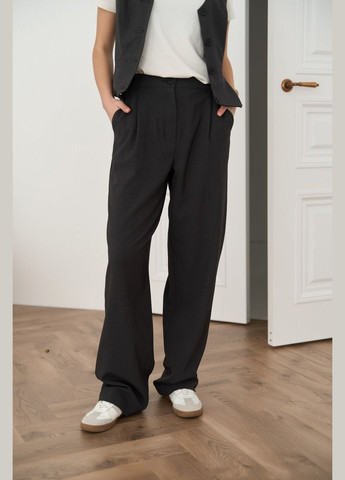 Женские брюки палаццо цвет графит р.L 451489 New Trend (282434882)