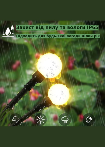 Светильник садовый, на солнечной батарее, 8 LED фонариков, теплое белое свечение, с автовключением, комплект 2 шт., 3309846 Lem Berger (315719698)