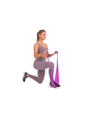 Стрічка латексна 0.5 мм для пілатеса та йоги жовта EasyFit (360536572)
