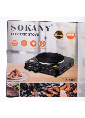 электроплита настольная sk-5109 дисковая 1 конфорка 1000 вт Sokany
