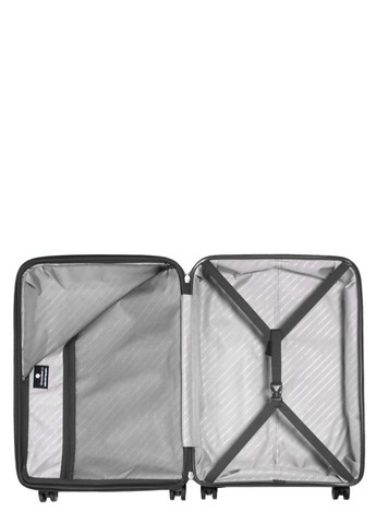 Чемодан средний M полипропилен с расширением 20103 67,5×47,5×26,5см 71+12л Черный Snowball (297643062)