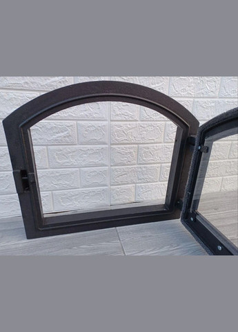 Дверь для камина печи барбекю Замковая 420x490 мм Печная дверца со стеклом и регулятором поддува Булат (317592335)