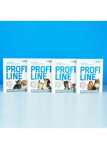 Ошейник Profiline для кошек и собак 35 см, коралловый (инсектоакарицид) ProVET (355254546)