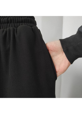 Жіночі спортивні штани-джогери пума фліс чорні No Brand (370289433)