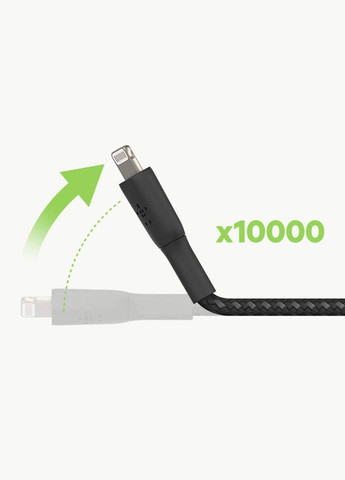USB-A - Lightning, BRAIDED[1m, white] Belkin (316391643)