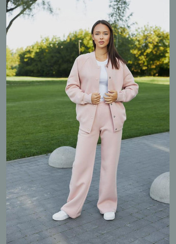 Спортивний костюм жіночий бомбер на кнопках та штани палацо М140.4, таш UMON (315928791)