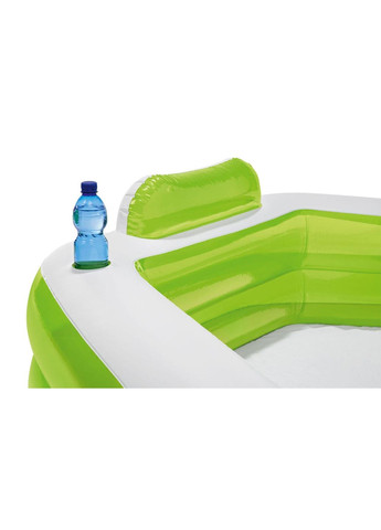 Надувной бассейн шестиугольный для детей и взрослых 202x186x46/60 см зеленый Crivit (335059398)