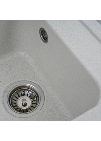 Гранитная мойка для кухни 4050 KORRADO матовая Белая в точку Valeso (336937482)