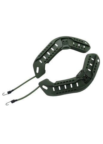 Рейкове кріплення (планка) на бронешлем Mich2000 Чорний No Brand (332636306)