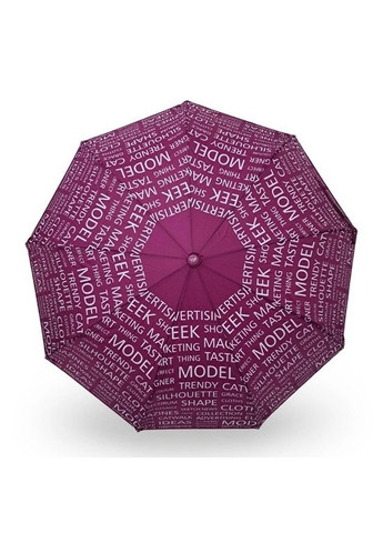 Зонт полуавтомат женский 593 "Words" на 9 спиц Сиреневый Toprain (280827823)