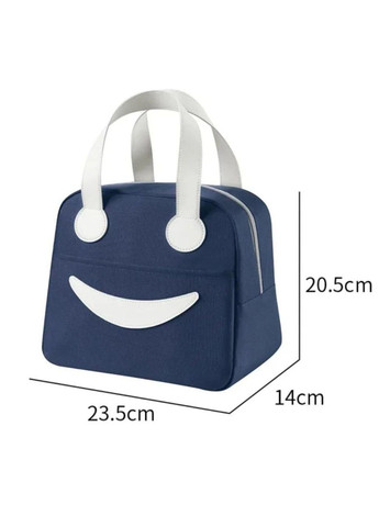 Термосумка для обедов "Smile" ЭКО, водонепроницаема, синяя Jooki (358706579)