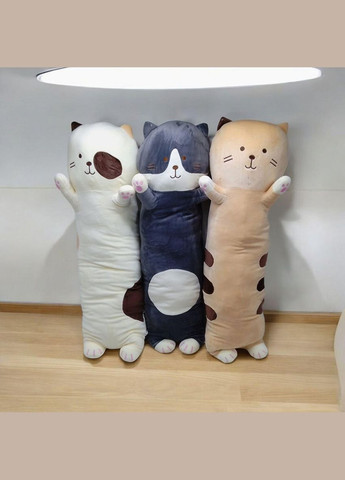 М'яка іграшка обіймашка кіт батон 90 см сірий (E1019) MIC (362421538)