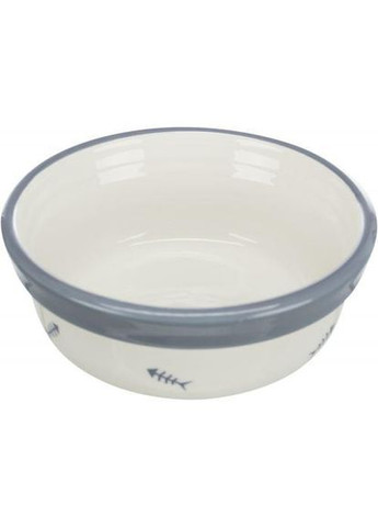 Миска Eat on Feet для котів, подвійна на металевій підставці, керамічна, 12 см, 2х300 мл Trixie (324625361)