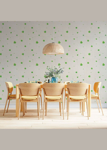 Панель стеновая 3D 700х700х4мм зеленые цветы (D) SW-00001976 Sticker Wall (316100955)