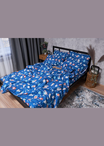 Комплект постільної білизни Бязь Gold Люкс «» полуторний 143х210 наволочки 2х50х70 (MS-820001754) Moon&Star Space Cats (285717047)