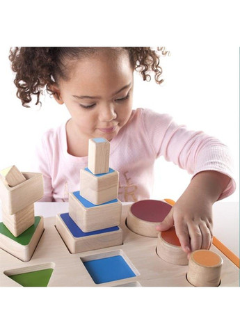 Дерев'яний сортер Manipulatives Фігури і розміри (G6737) Guidecraft (331173712)