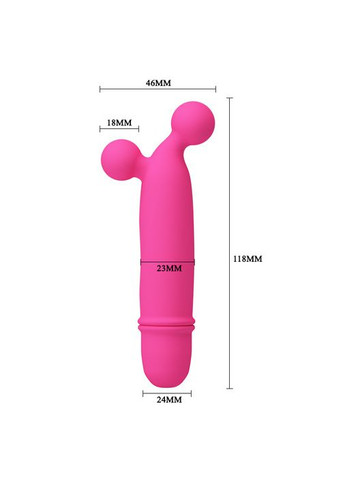 Вібратор із стимулюючими кульками Pretty Love Goddard рожевий, 11.8 см No Brand (361071657)