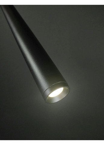 Люстра светодиодная подвесная LED светильник для квартиры на потолок лэд 27682 Черный 64-160х6х6 см. Sunnysky (324396721)