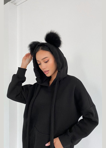 Черное повседневный, кэжуал платье Liton