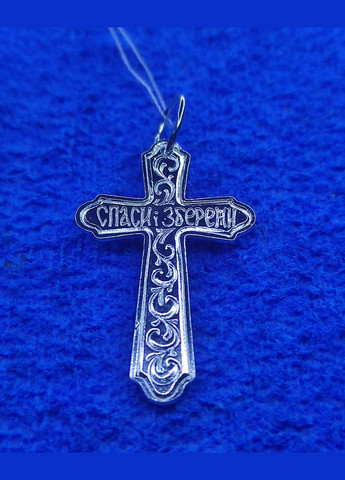 Серебряный крестик 925 проба Shiny 172 No Brand (331145318)