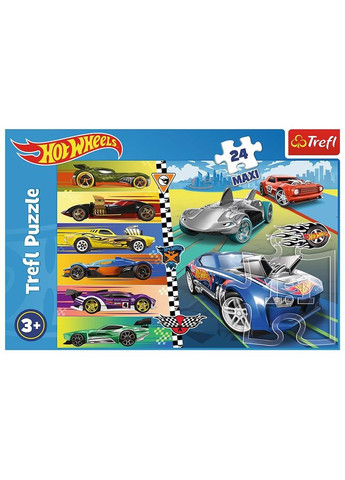 Пазли MAXI Hot Wheels Швидкі перегони 24 ел (14362) Trefl (364114710)