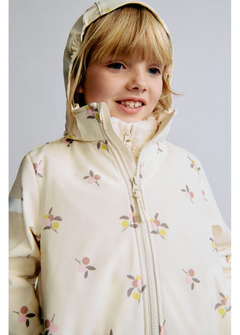 Молочная демисезонная ✅ детская куртка — полная защита от дождя и ветра H&M вітровка