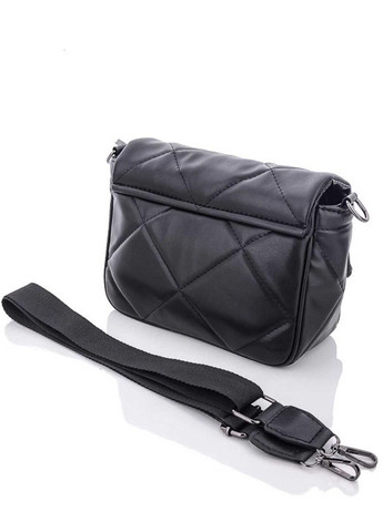 Черная женская сумка кросс-боди на магните «Роуз» стеганая экокожа WeLassie (298571003)