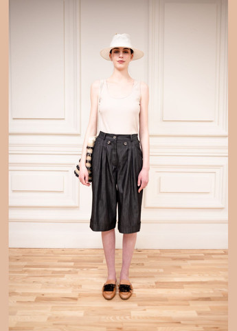 ГРАФИТОВЫЕ БЕРМУДЫ С ЗАЩИПАМИ КАРА Dolcedonna (340334764)