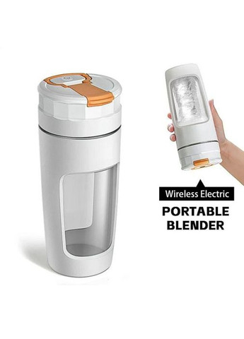 Білий акумуляторний блендер з корпусом з тритану 600 мл No Brand (355469247)