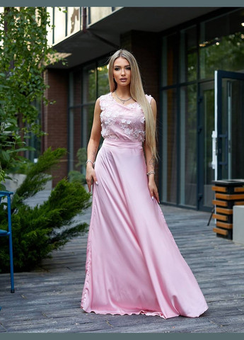 Рожева святкова ніжна сукня Fashion