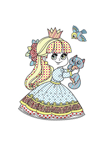 Книга Очаровательные водяные раскраски. Принцессы Кристал Бук F00024245 (328447180)