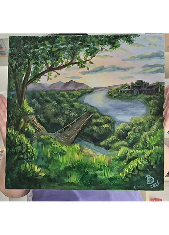 Картина акрилом, живопись 40*40 Avon (361036318)