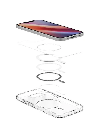 Чехол Ultra Hybrid (MagFit) для Apple iPhone 16e Прозрачный Spigen (383099349)