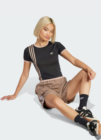 Футболка Knitted 3-Stripes Short adidas - (315363472)