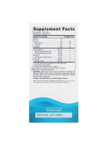Омега 3 6 9 Complete Omega 1000 мг 120 капсул Лимон Nordic Naturals (357340007)