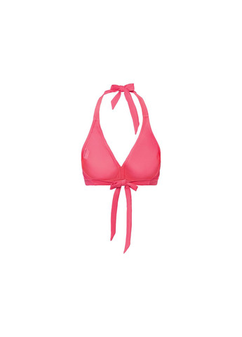 Верхня частина купальника з рюшами для жінки LYCRA® 372167 рожевий Esmara с открытой спиной, с открытыми плечами (285694632)