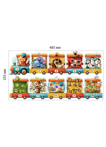 Развивающий пазл Поезд 20 деталей (13050) Puzzlika (364113824)