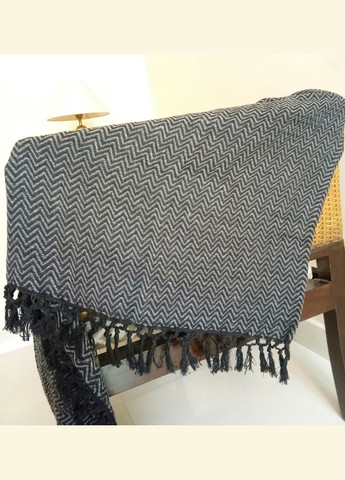 Плед хлопковый "Melange Gray" 125х175 см a-3192 Silk Route (301940815)