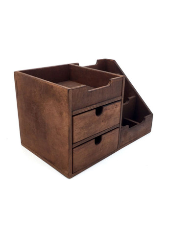 Органайзер настільний з дерева Лорел капучино (КНЦ-006709) No Brand (328225801)